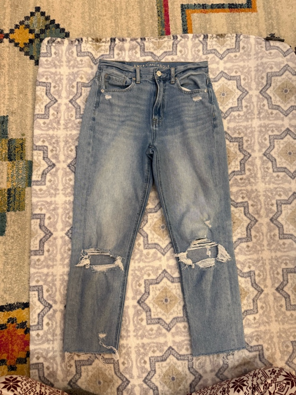American Eagle Distressed Women’s Mom Jeans - Size 2
